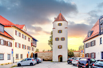 Altstadt, Schongau, Bayern, Deutschland 