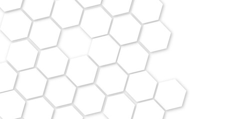 Hexagon pattern. Hexagon concept design abstract technology background. Modern simple style hexagonal graphic concept. Futuristic surface hexagon pattern with light rays.