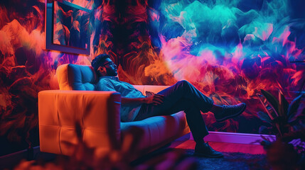 Naklejka premium Relaxing Wallpaper