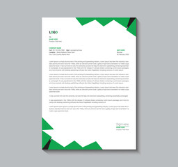 Professional letterhead template design flat minimal clean and elegant modern