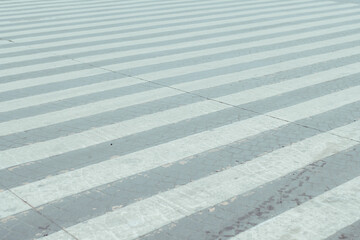 Rhythm or patterns generated by a zebra pedestrian crossing.