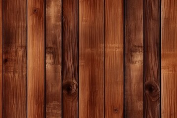 Seamless pattern of brown old wood texture created with Generative AI technology