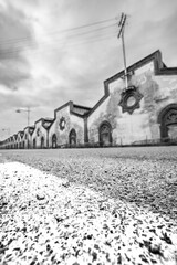 Historic worker village of Crespi d'Adda, Bergamo, Italy.