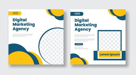 Fototapeta premium Creative business conference social media post banner template