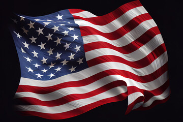 Obraz premium American Flag Celebrations: Memorial Day, 4th of July, and Labour Day. Generative Ai