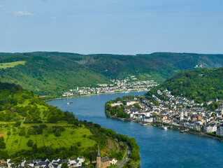 Rheinschleife von oben