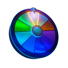 Fortune wheel neon sign