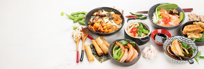 Chinese food, chinese traditional cuisine dishes.