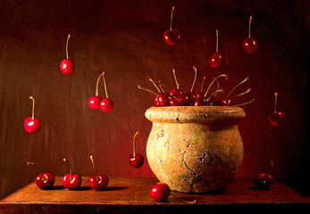 Cherries. Still life.