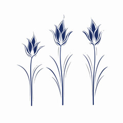 Expressive bluebell illustrations capturing the charm and allure of these flowers.