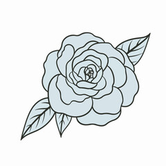 Fototapeta premium Versatile camellia illustrations that can be used for a variety of applications.