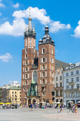 Mary's Church in the Market Square in Krakow