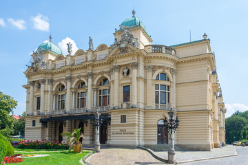 Juliusz Słowacki Theater in Krakow - obrazy, fototapety, plakaty