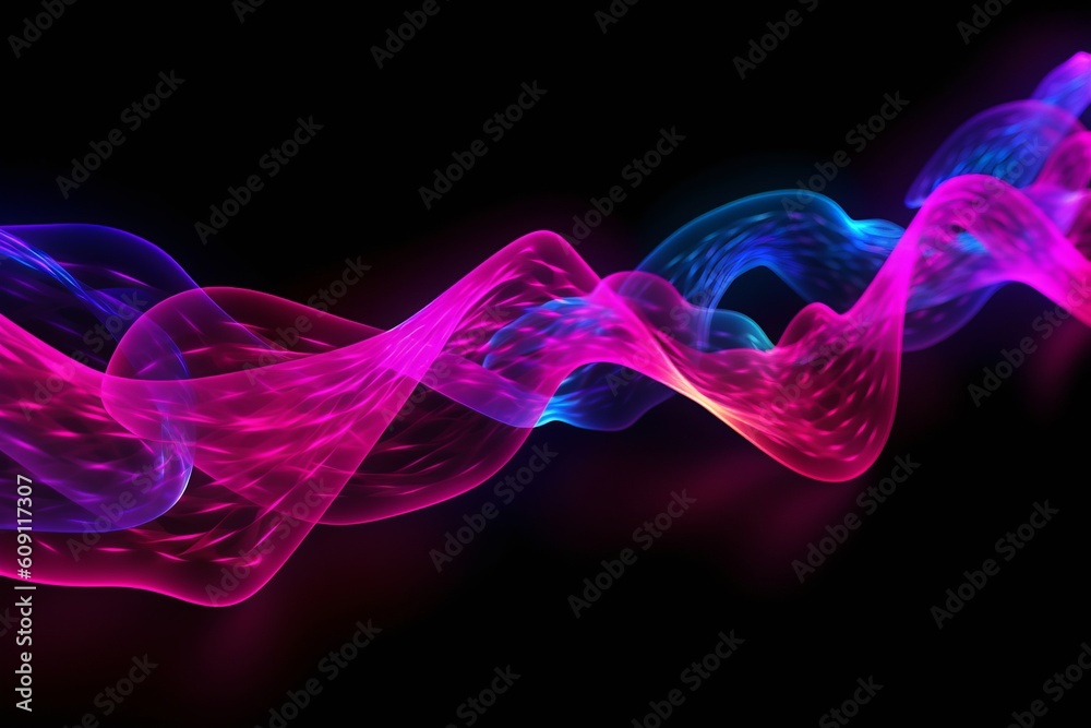Aufkleber abstract futuristic, network connection fiber optic, transmission line, hop to hop delivery, node to