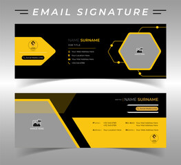 Corporate email signature template.