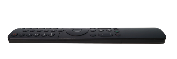 Black tv remote