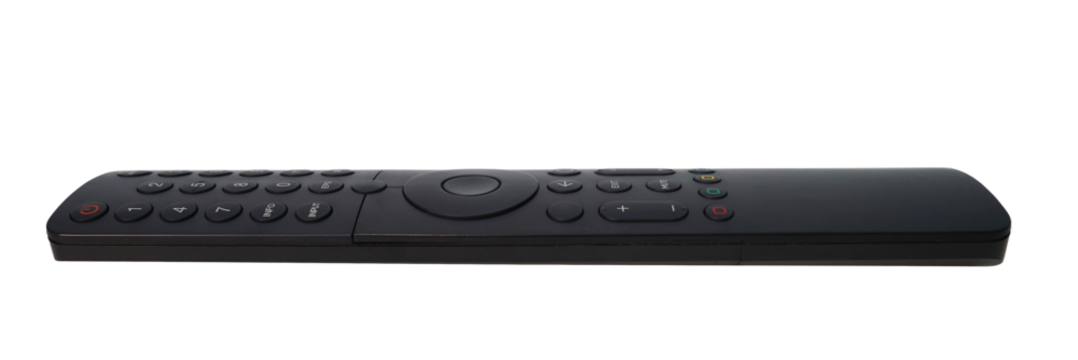 Black tv remote