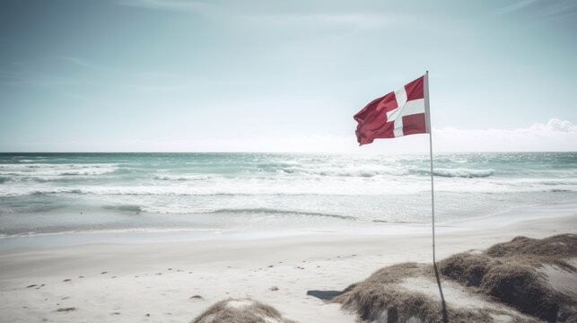 country flag on the beach HD 8K wallpaper Stock Photography Photo Image