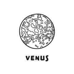 Vector illustration color children venus with stars icon flat design illustration
