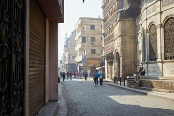 Old Cairo's al-Muizz street is home to the country's most important Islamic architecture - obrazy, fototapety, plakaty
