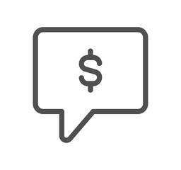 Finance related icon outline and linear symbol.
