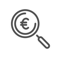 Finance related icon outline and linear symbol.
