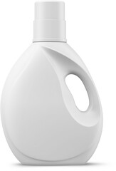 Liquid Laundry Detergent Bottles White Isolated 3D Rendering