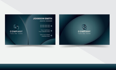 Modern and luxury premium corporate business card template design 