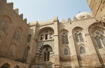 The elaborate Qalawun Complex on Old Cairo's al-Muizz street