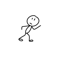 stickman Vector silhouette