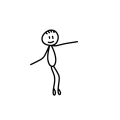 stickman Vector silhouette