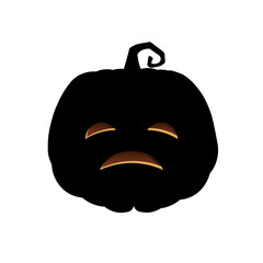 Halloween scary pumpkin Holiday cartoon concept