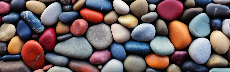 Fototapeta na wymiar Background with colored stones, generative ai