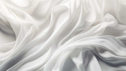 Fototapeta premium Colorful abstract 3d background. Soft flowing silk fabric created with Generative AI Technology