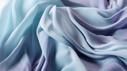 Colorful abstract 3d background. Soft flowing silk fabric created with Generative AI Technology