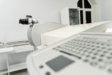 Excimer laser for eye surgery to reshape the front surface cornea of eyes for focus better. Laser vision correction involves using lasers to correct cataract.