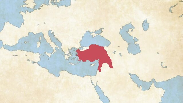 Hittite Empire Map ( from the beginning of the empire )