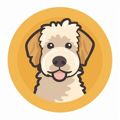 Dog icon. element for your design, AI generative