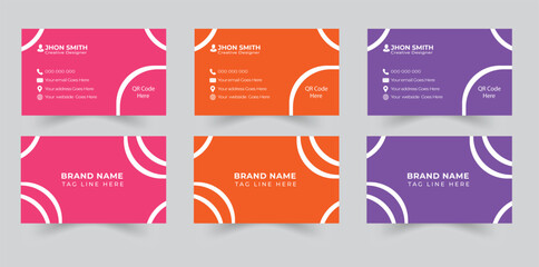 Fototapeta na wymiar Business card design free Free vector elegant business card modern and clean professional business card template 