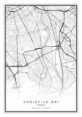 Choisy le Roi Map Wall Art | Choisy le Roi France Map Art, Map Wall Art, Digital Map Art