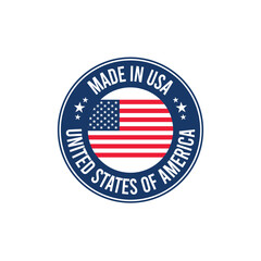 Made in USA stamp badge vector design	