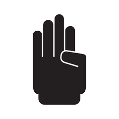 hand icon logo vector design template