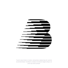 Vector letter B logo design template illustration