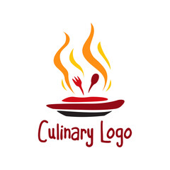 Restaurant and culinary logo with a luxurious and elegant concept
