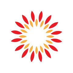 Vector attractive circle logo design template