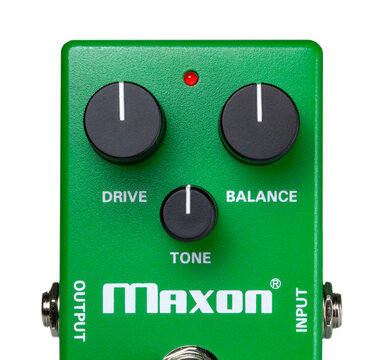NEW YORK USA, June 2 2023: Maxon OD808 Overdrive tubescreamer guitar effect pedal