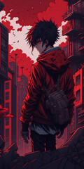 Alone Anime Boy Wallpaper