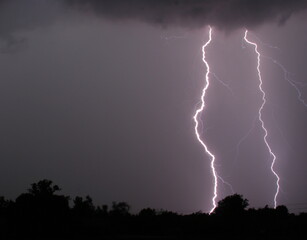 Thunderstorm with fear flashing