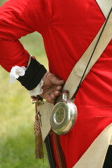 Rear View of British Officer--Revolutionary War Reenactment