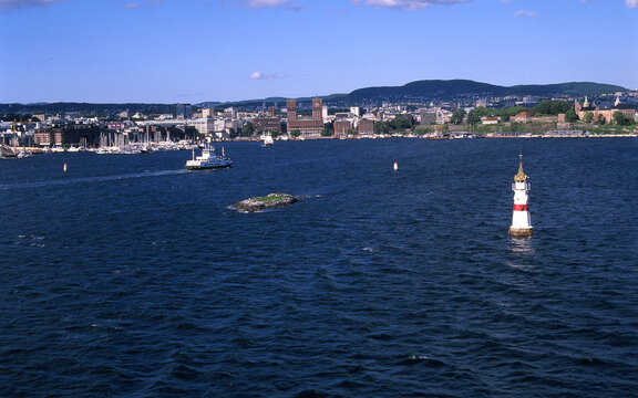 Oslo seen from the Oslo Fjord